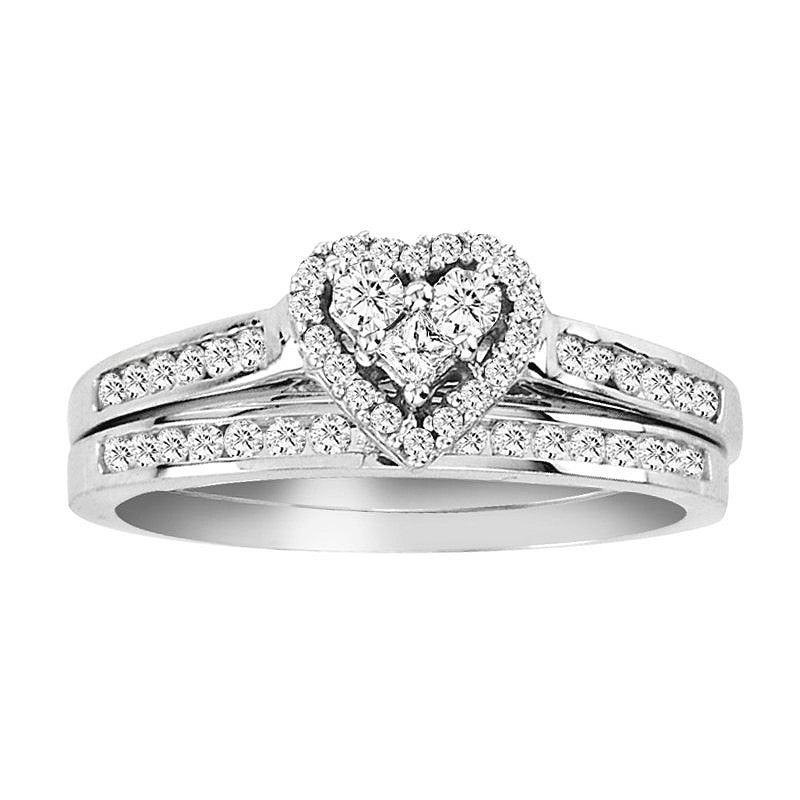 1/2ctw Diamond Heart Promise Forever Bridal Set