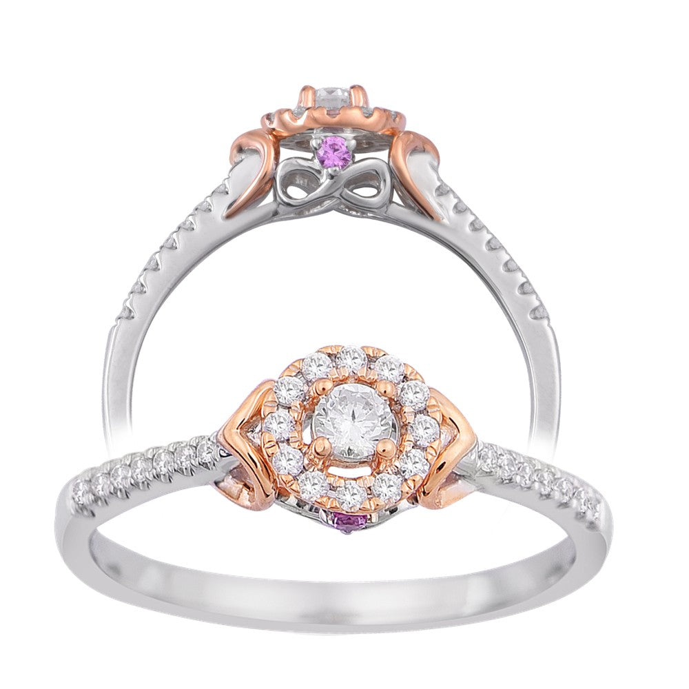 1/5ctw Diamond Halo Ring