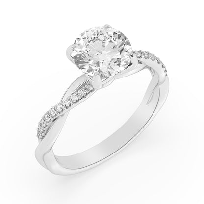 2.15ctw Certified Lab Grown Diamond Engagement Ring