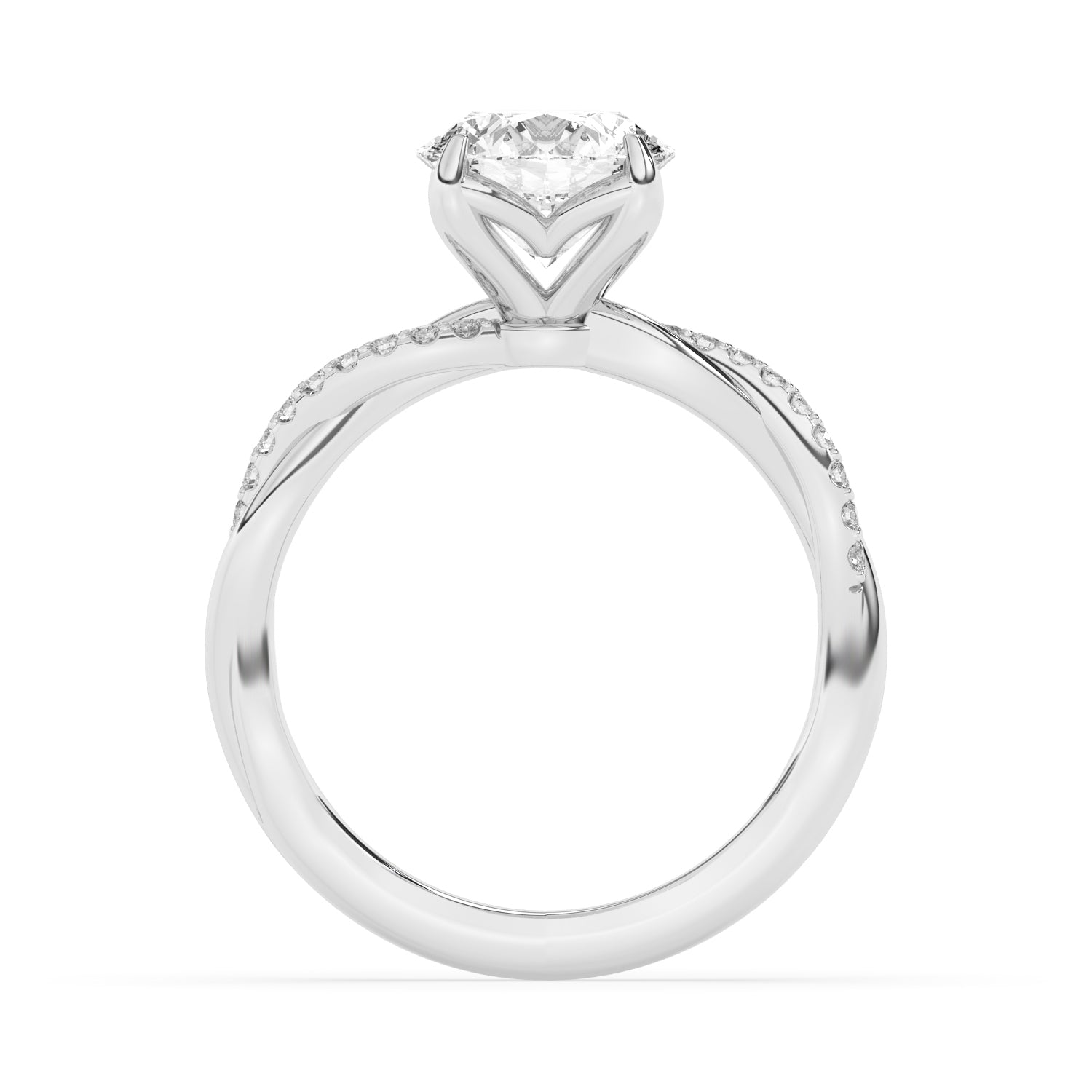 2.15ctw Certified Lab Grown Diamond Engagement Ring