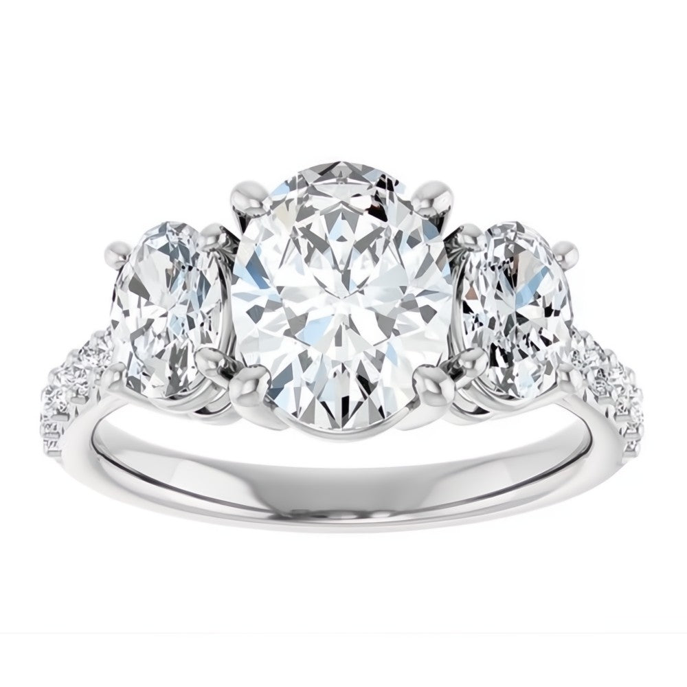 3ctw Lab Grown Diamond Engagement Ring