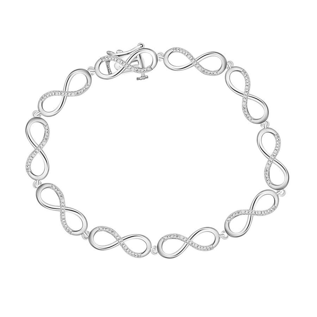 .05ctw Diamond Infinity Bracelet