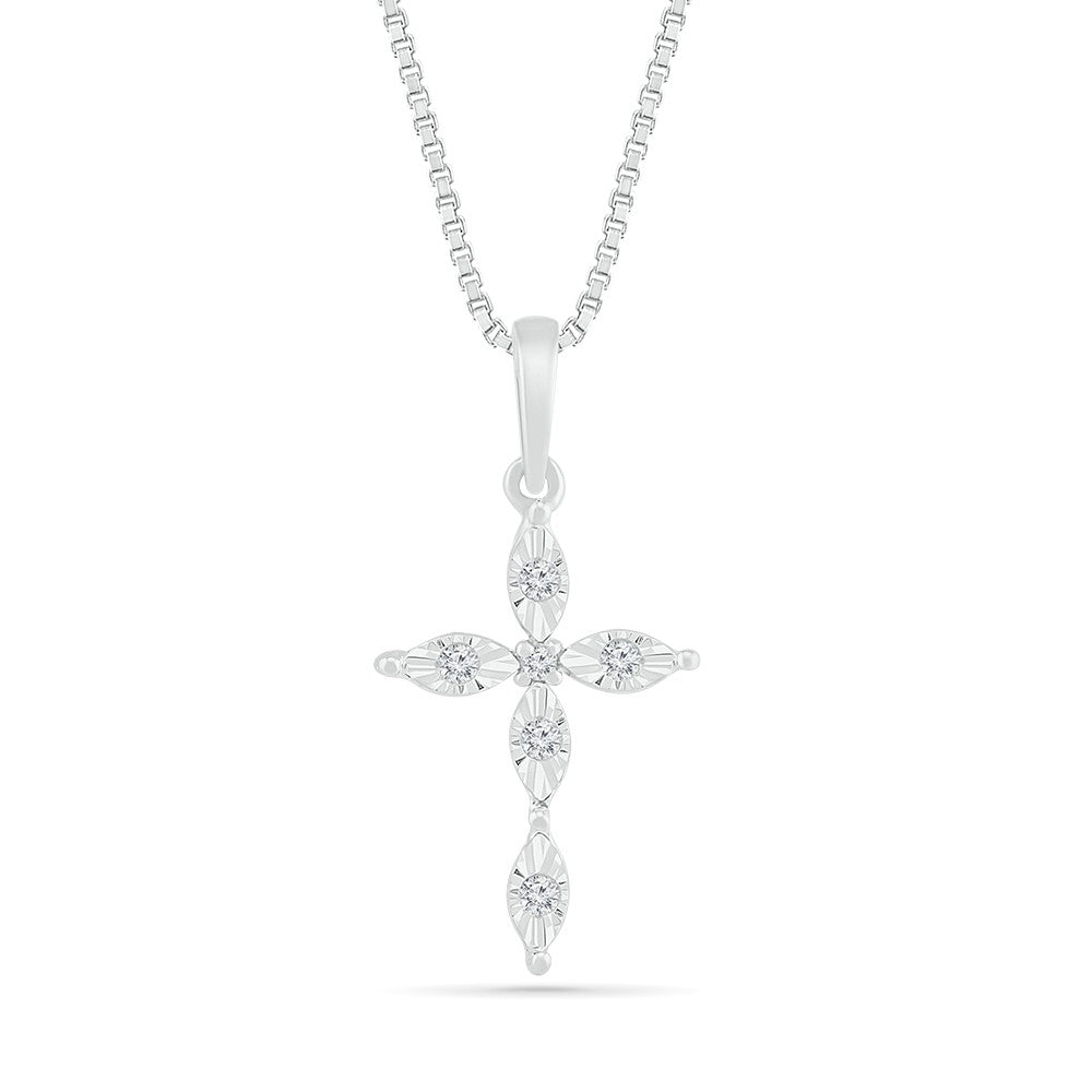 .06ctw Diamond Cross Pendant