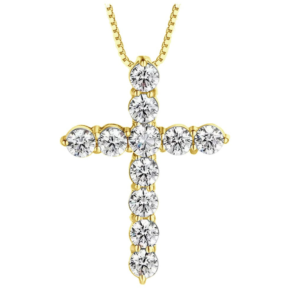 1/3ctw Lab Grown Diamond Cross Pendant