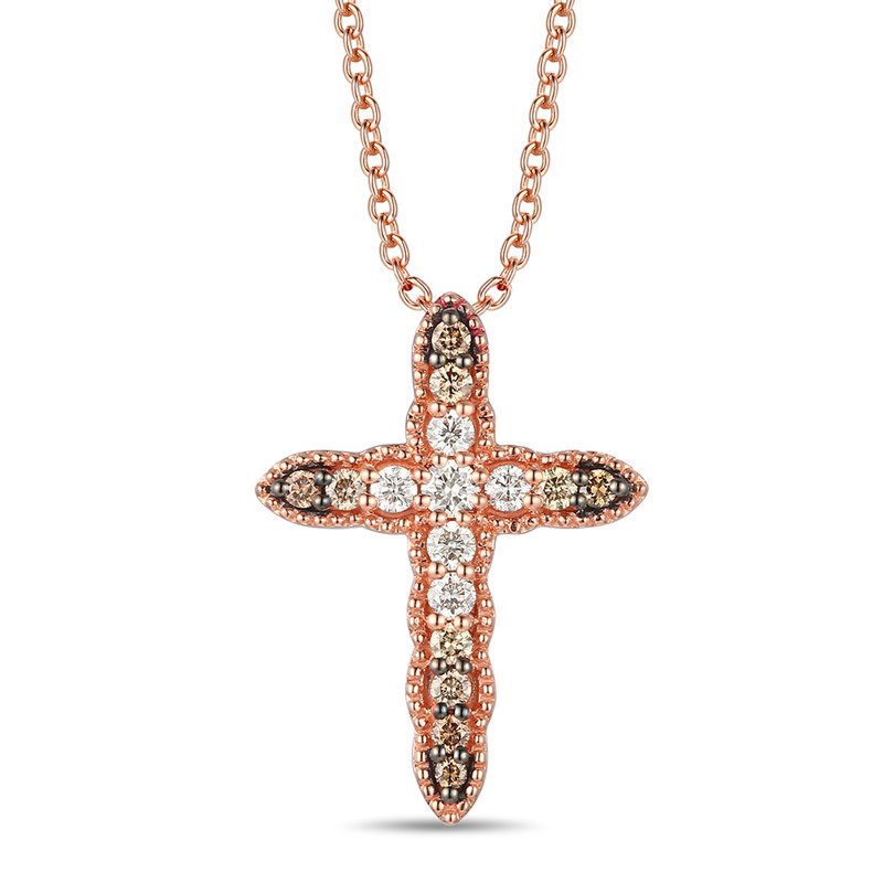 Le Vian Chocolate Ombré Diamonds® Cross Pendant