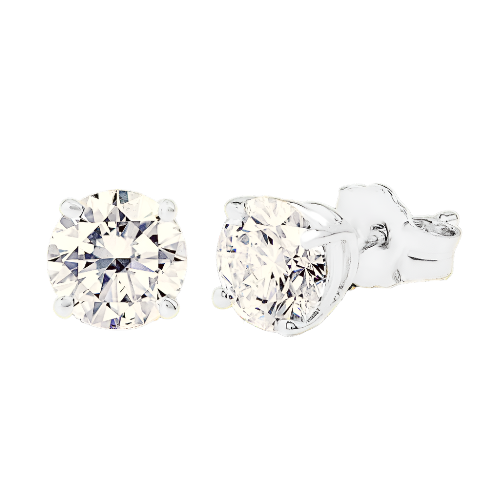 1-1/2ctw Certified Lab Grown Diamond Stud Earrings