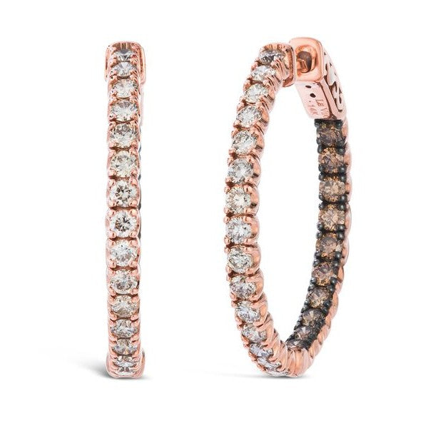 Le Vian In &amp; Out Diamond Hoop Earrings