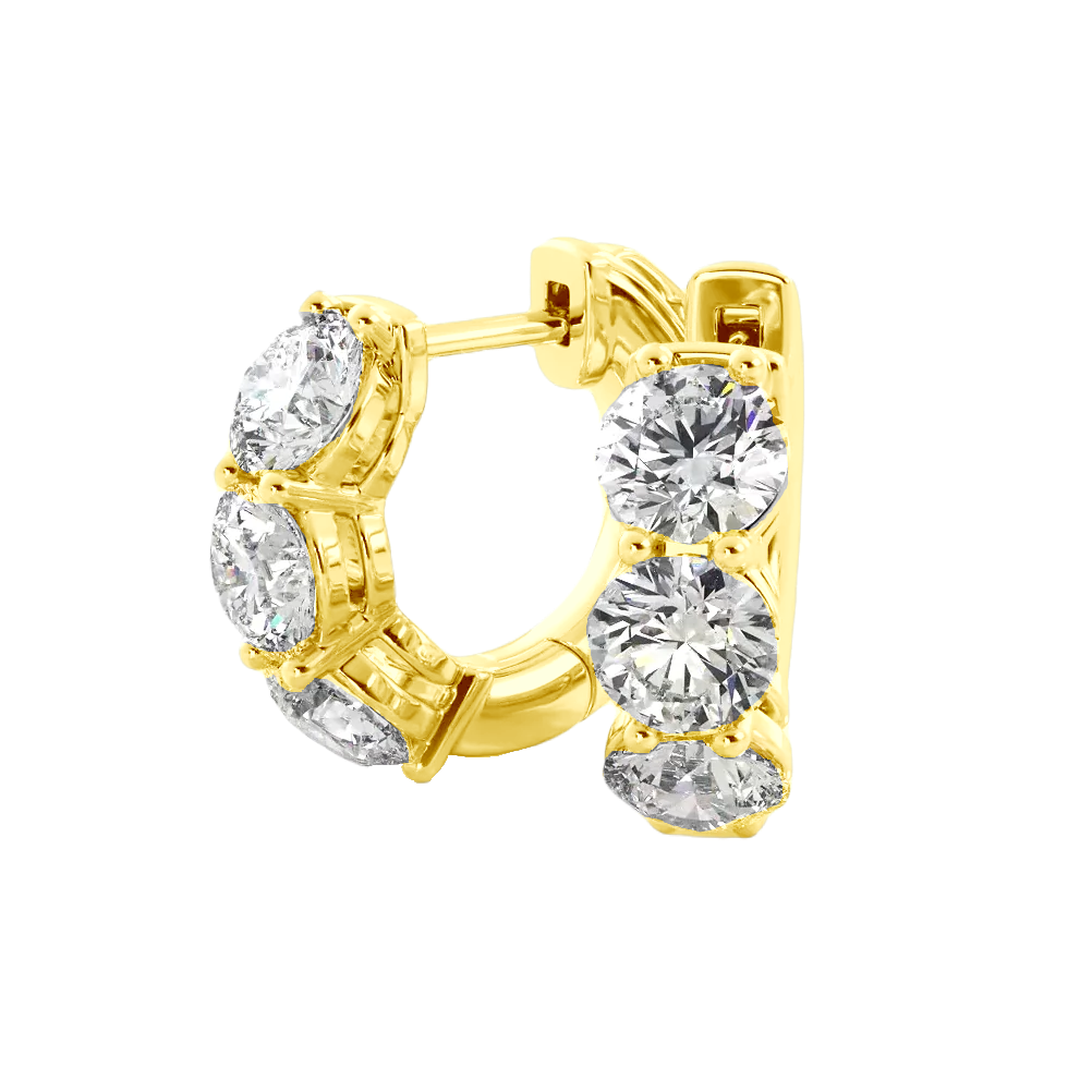 2ctw Lab Grown Diamond Hoop Earrings