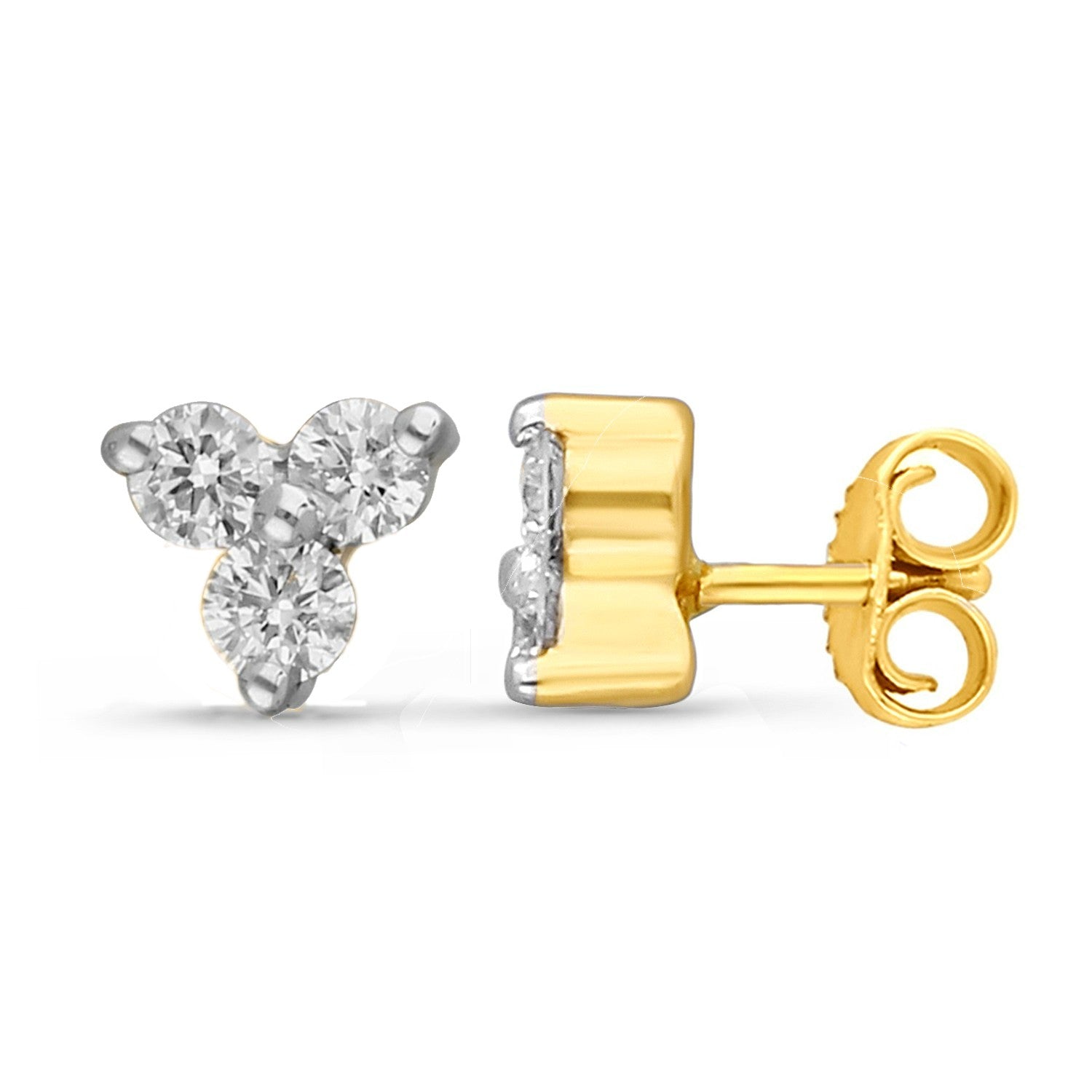 Kallati 1/4ctw Lab Grown Diamond Stud Earrings