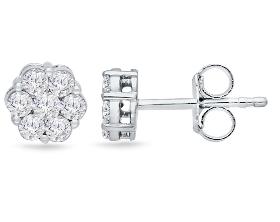 Kallati .45ctw Lab Grown Diamond Stud Earrings