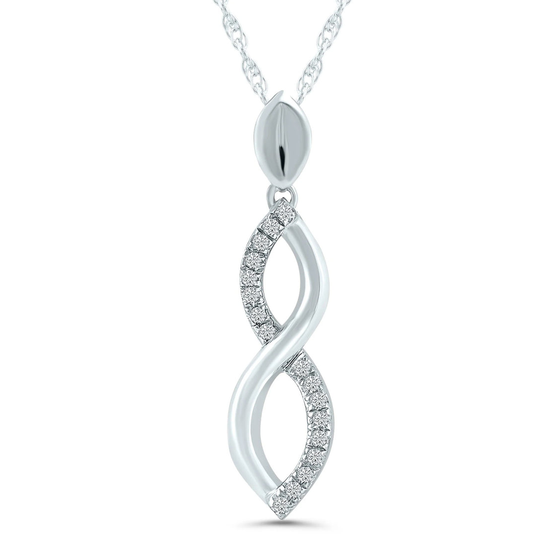 .05ctw Infinity Diamond Pendant