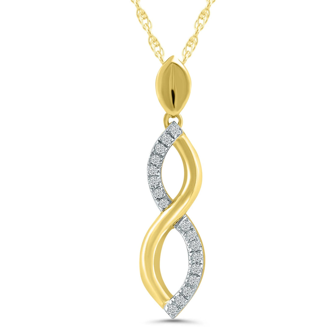 1/2ctw Infinity Diamond Pendant