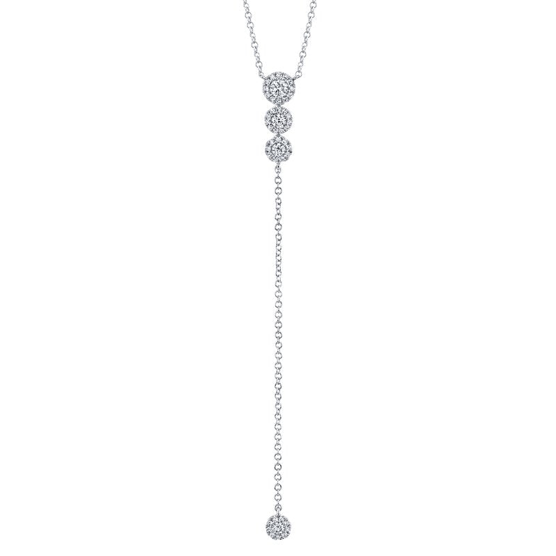 Shy Creation .29ctw Diamond Lariat Necklace