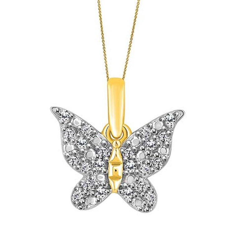 .10ctw Diamond Butterfly Pendant