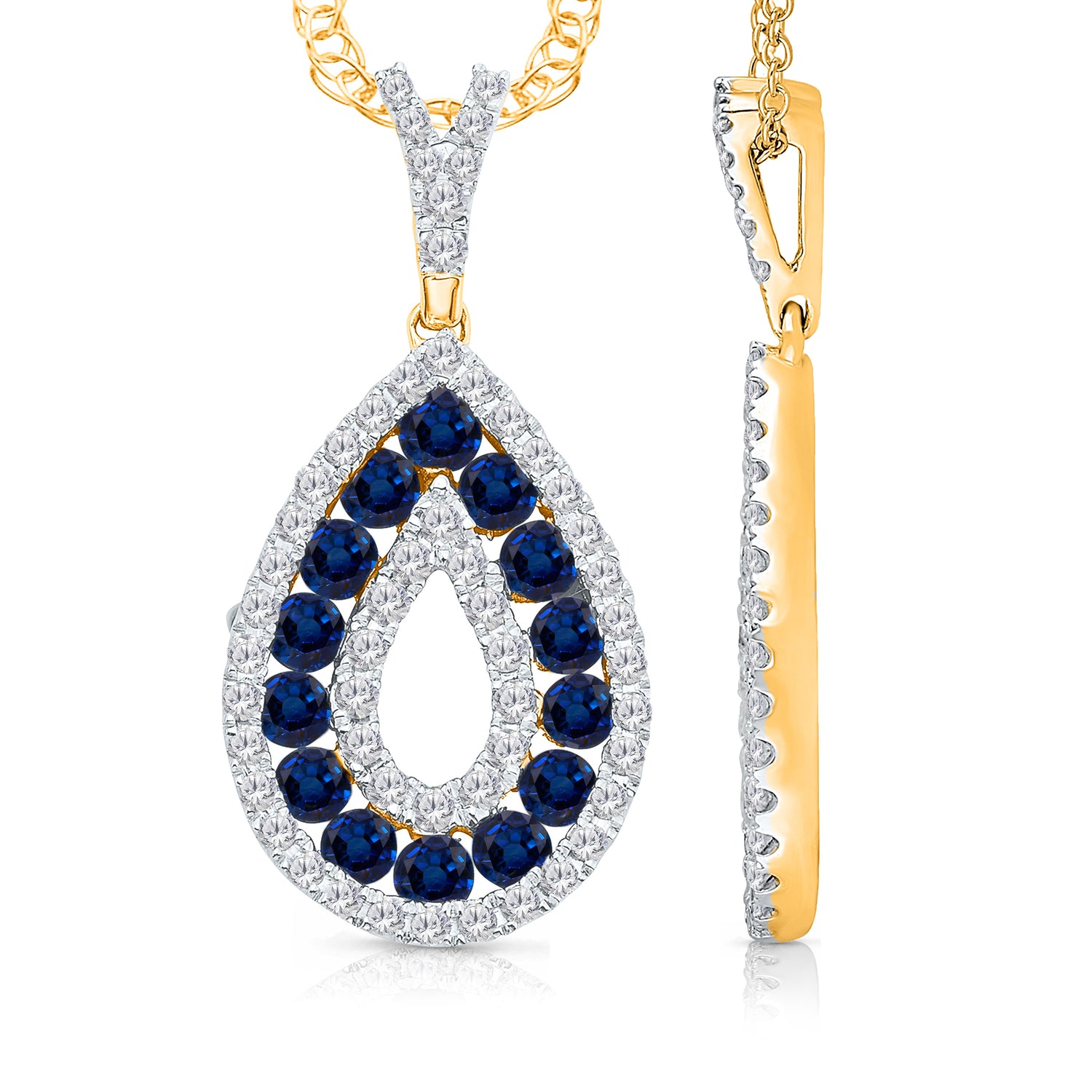 Kallati Sapphire Diamond Pendant