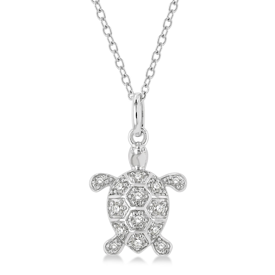 Ashi .15ctw Diamond Turtle Pendant