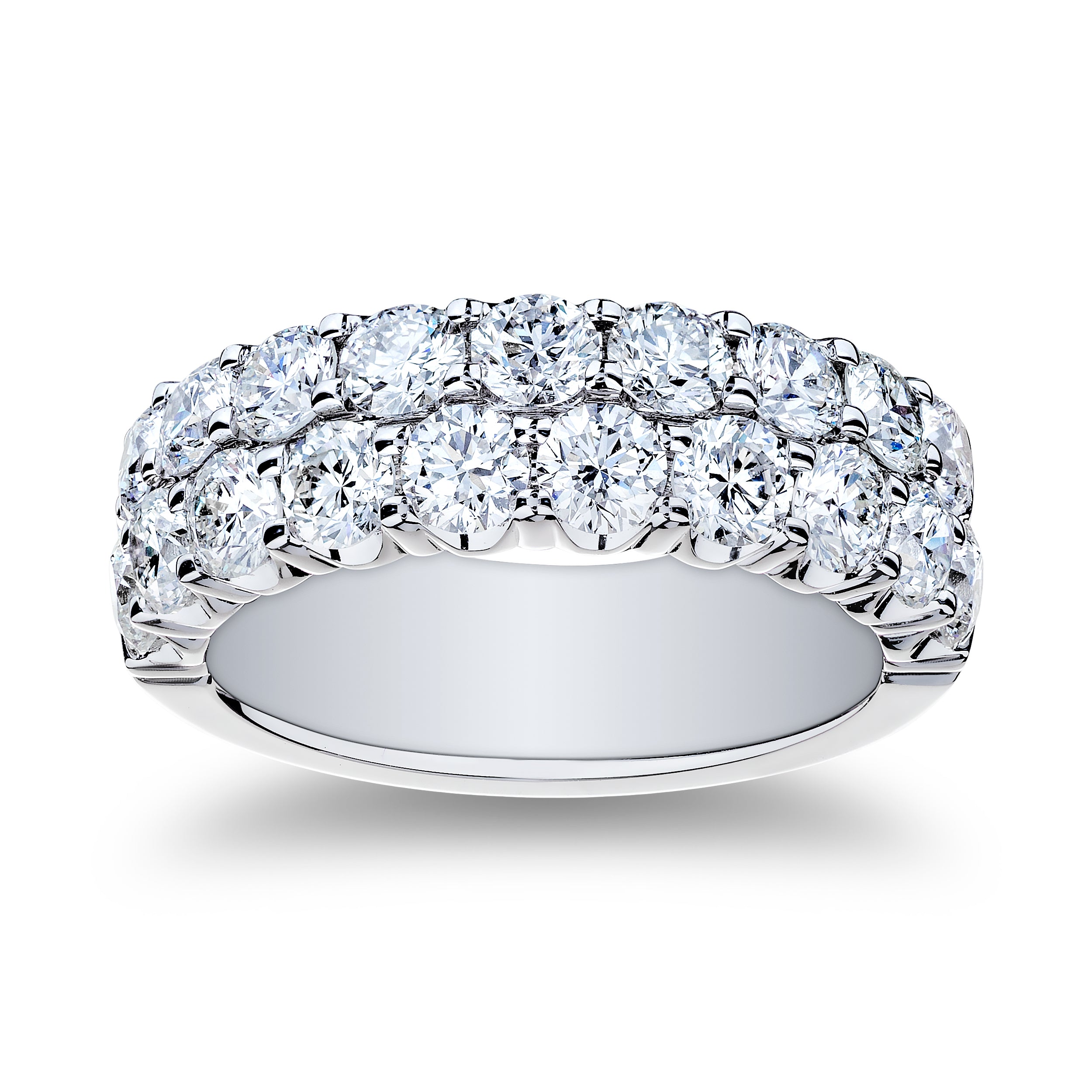 2.60ctw Diamond Platinum Band