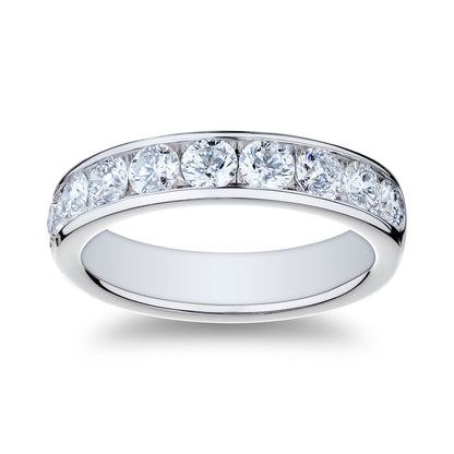 1.22ctw Diamond Platinum Band