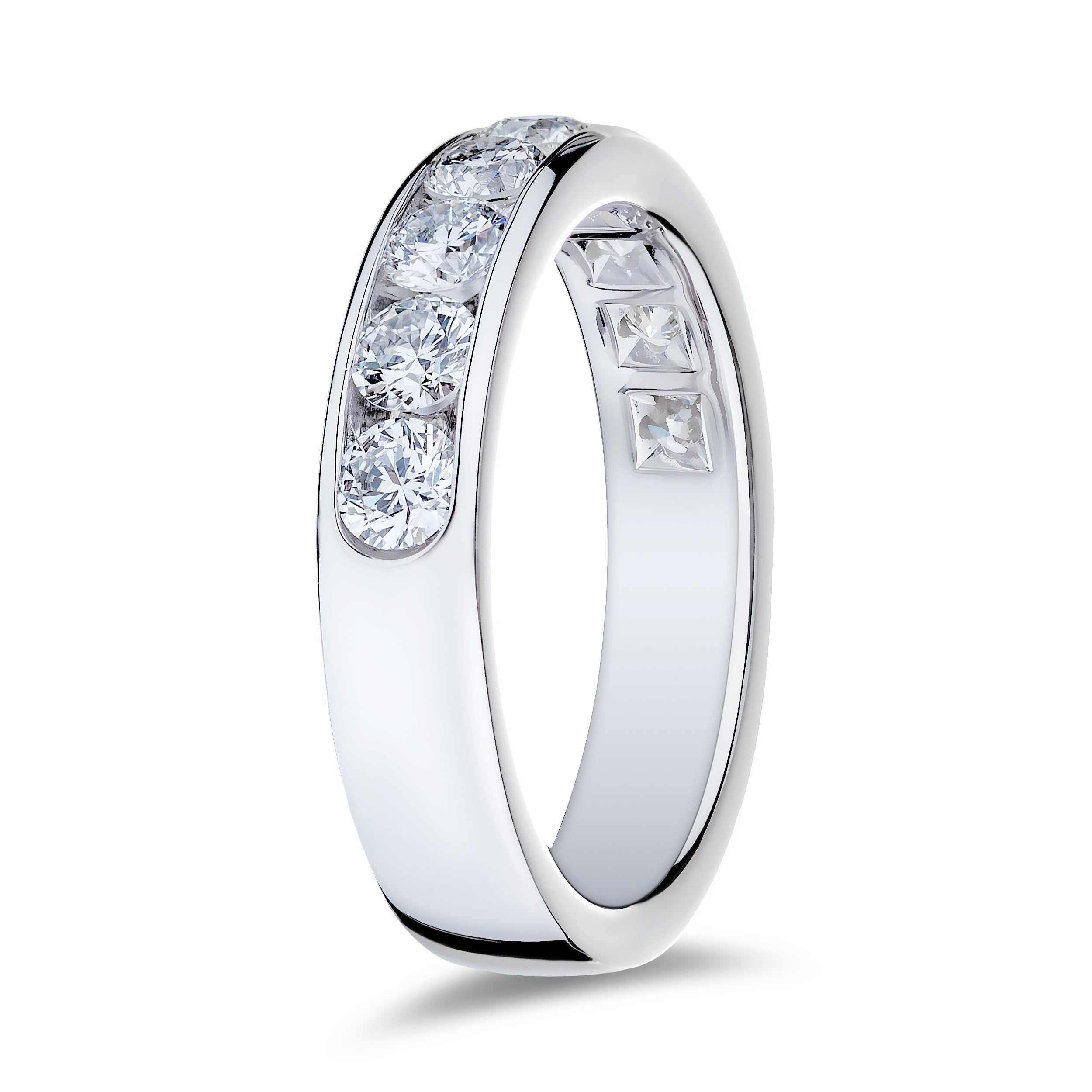 1.22ctw Diamond Platinum Band