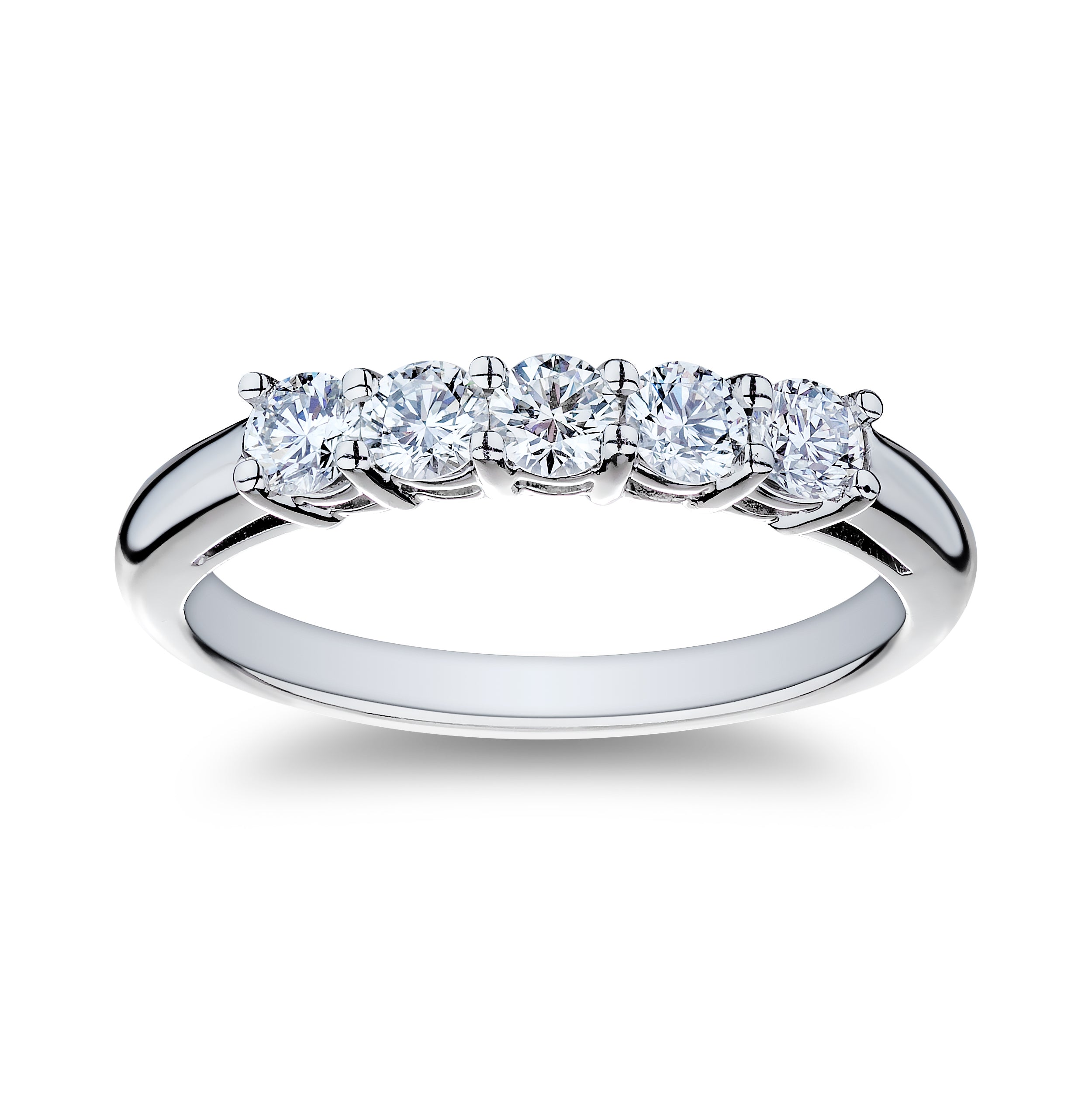 .55ctw Diamond Platinum Band