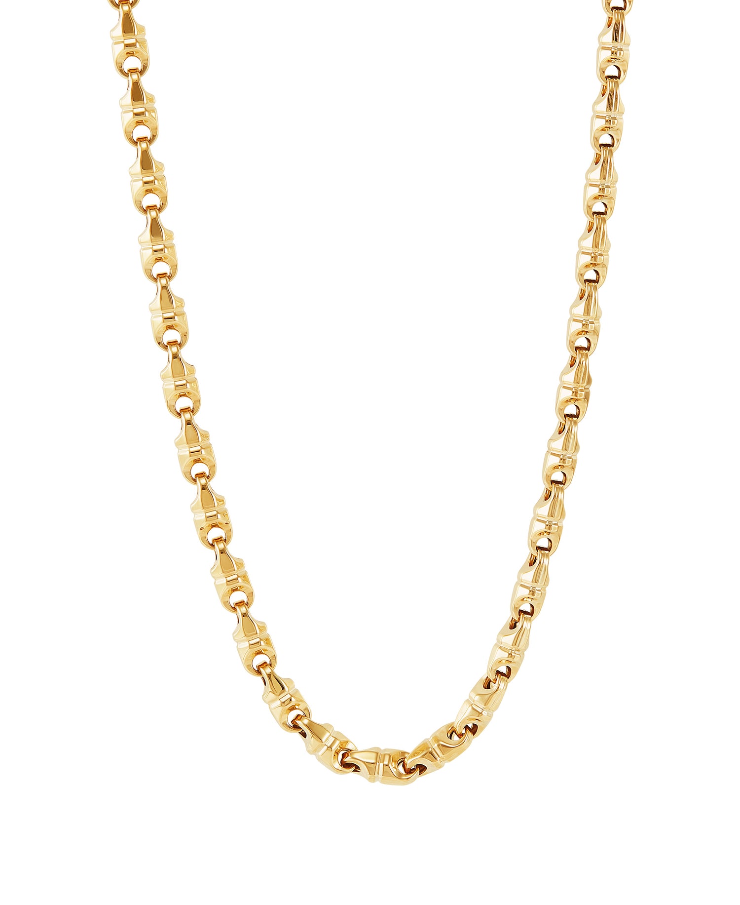 24&quot; 2mm Polished Diamond Cut Link Chain Necklace