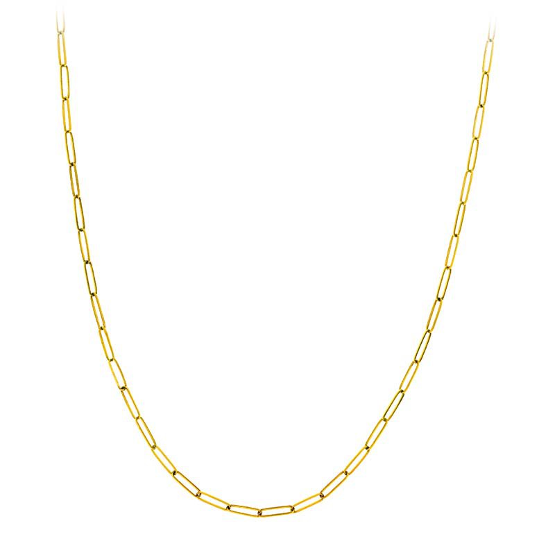 18&quot; 2.6mm Paperclip Chain Necklace