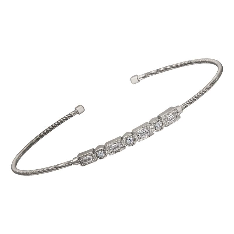 Bella Cavo Diamond Cuff Bracelet