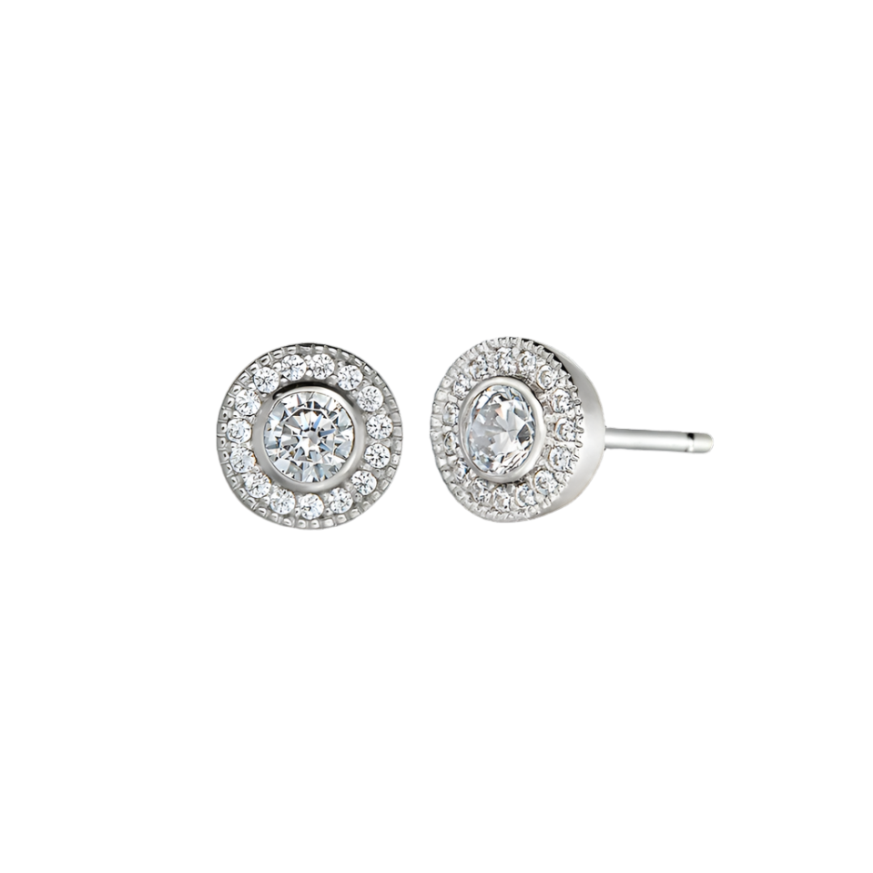 Birth Gems Diamond Earrings