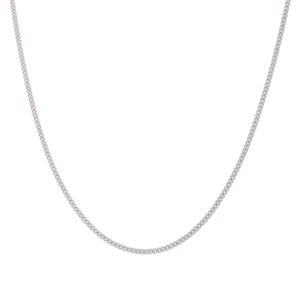 18&quot; 1mm Curb Chain Necklace