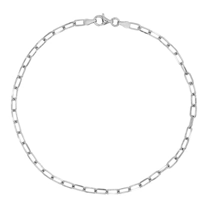 10&quot; 3.2mm Paperclip Anklet