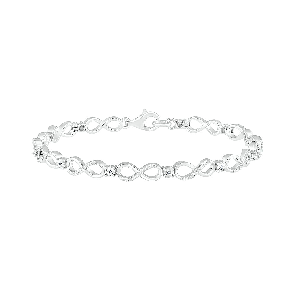 .10ctw Diamond Infinity Bracelet