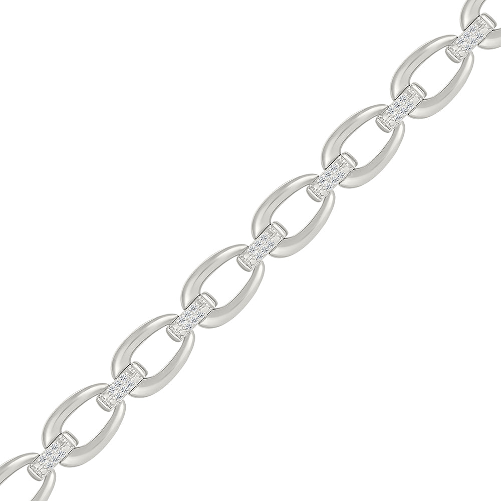 1/4ctw Diamond Open Link Bracelet