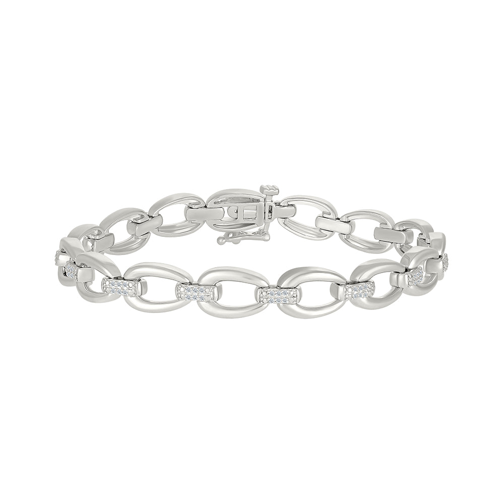 1/4ctw Diamond Open Link Bracelet