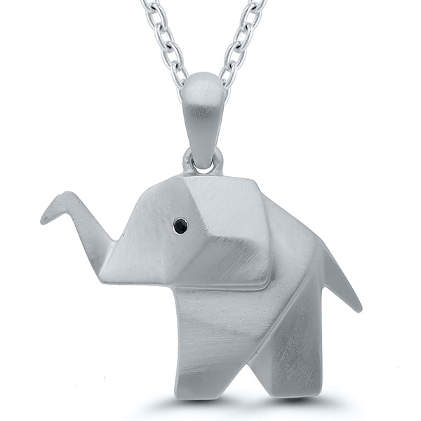 Origami Elephant Pendant