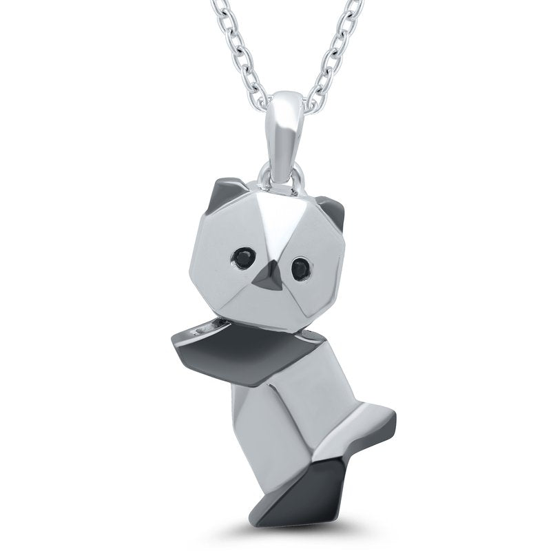 Origami Panda Pendant