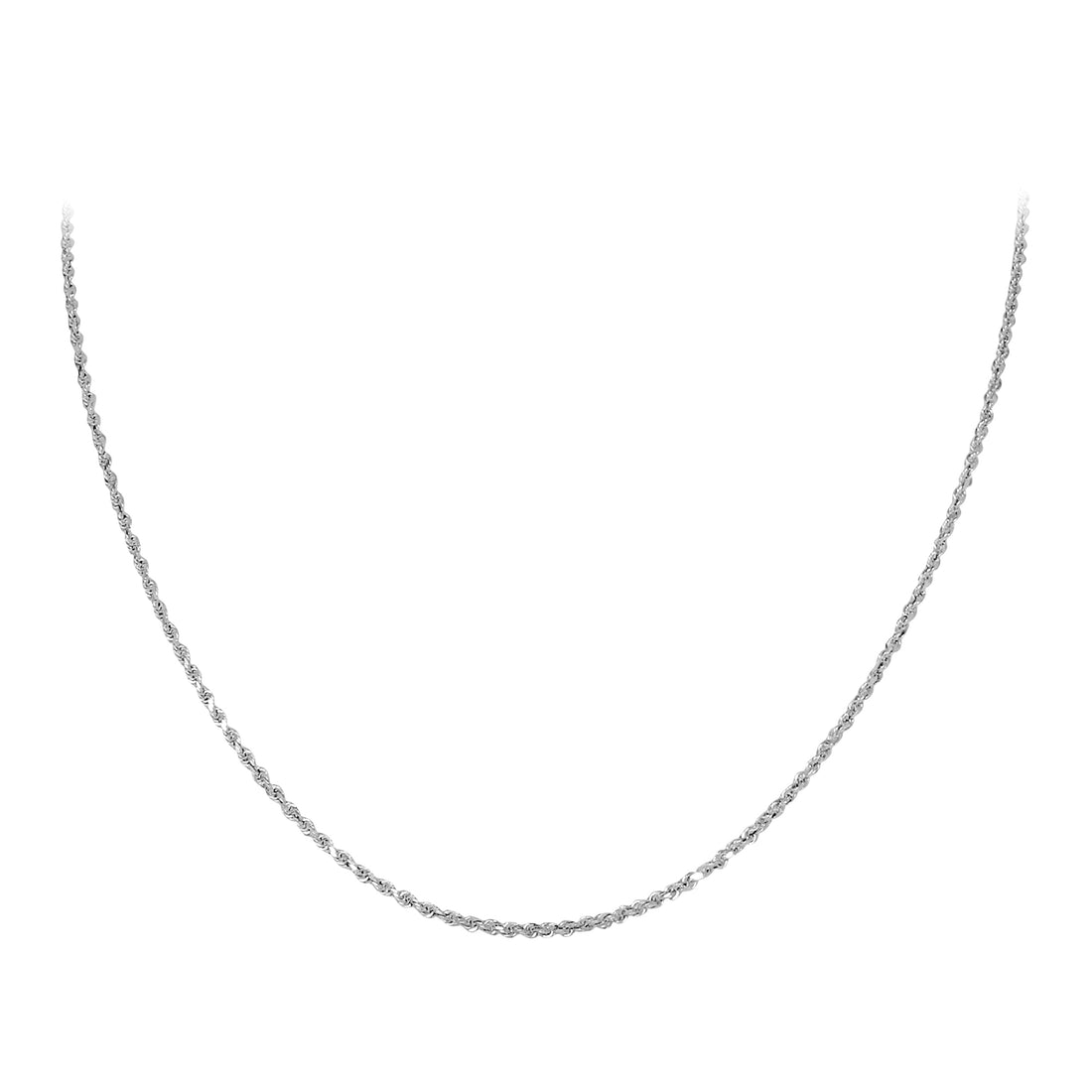 18&quot; 1.7mm Rope Chain Necklace