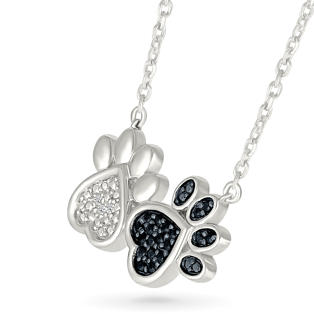 .10ctw Diamond Paw Necklace