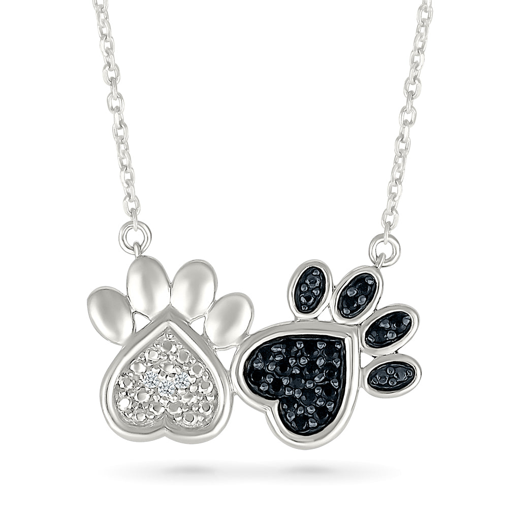 .10ctw Diamond Paw Necklace