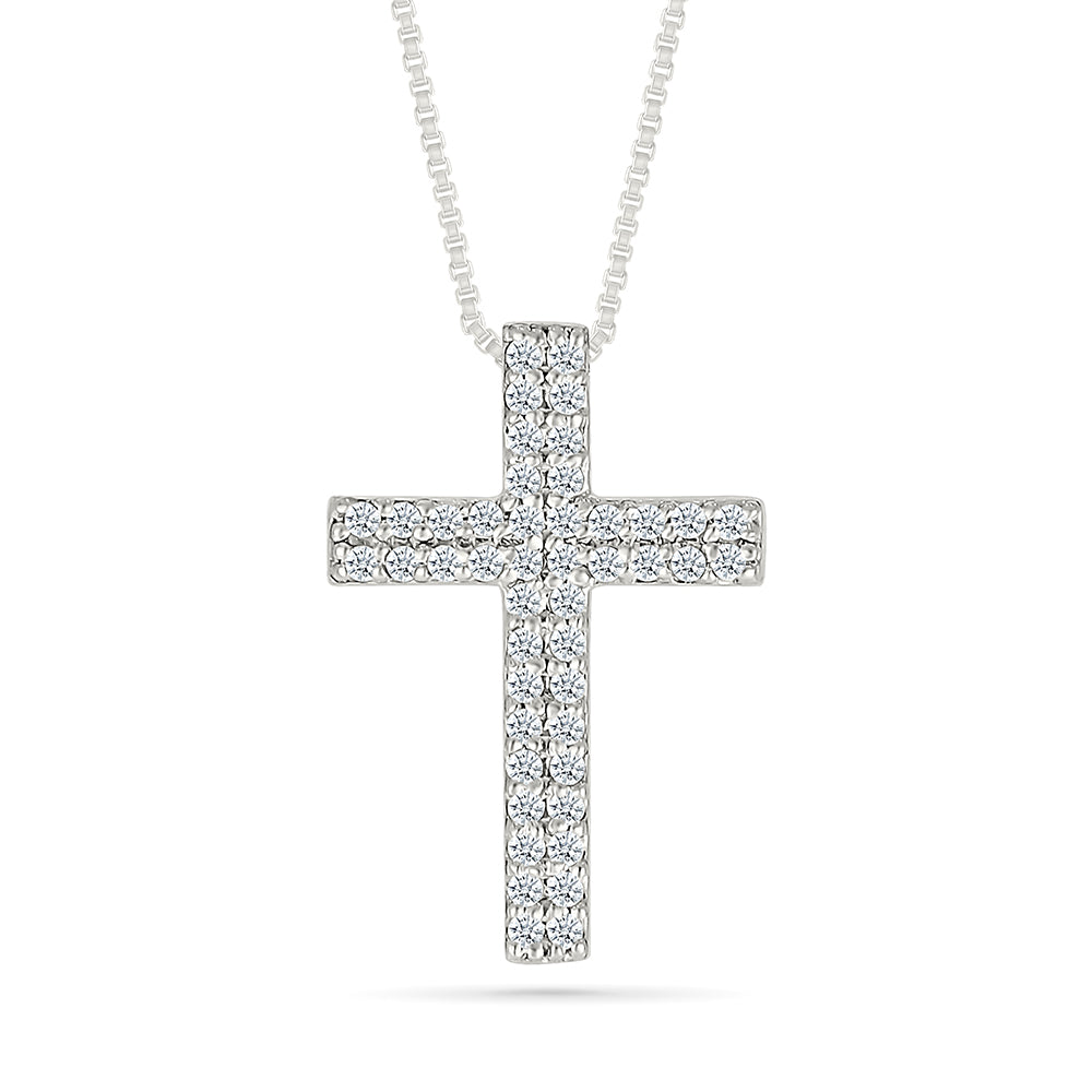 .17ctw Diamond Pave Cross Pendant