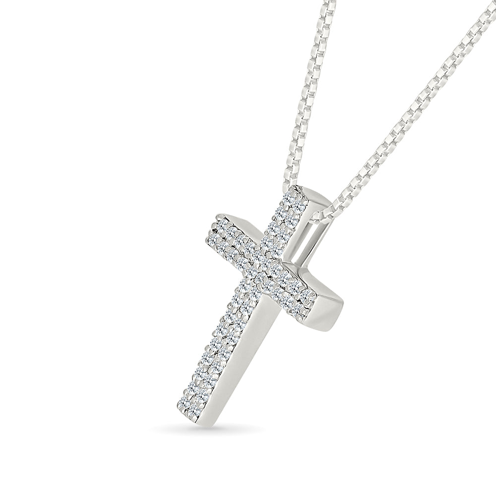 .17ctw Diamond Pave Cross Pendant