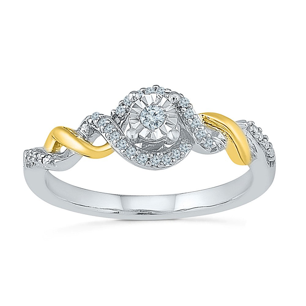 .10ctw Diamond Swirl Ring