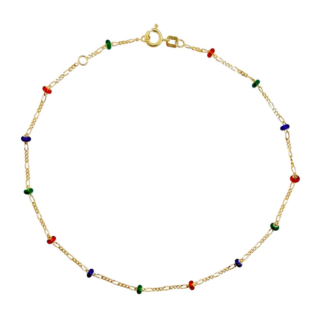 10&quot; Figaro Bead Anklet