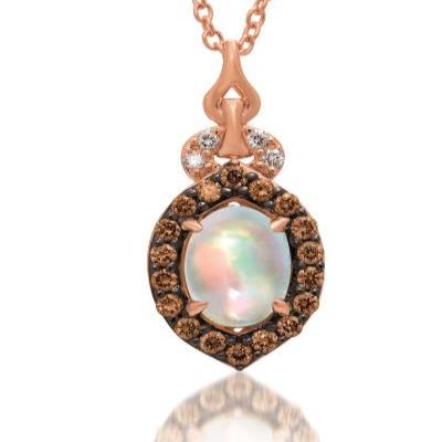 Le Vian Neopolitan Opal™ Diamond Halo Pendant