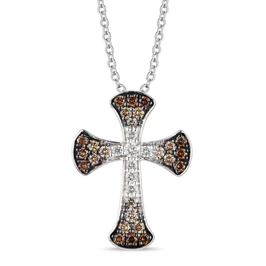 Le Vian Chocolate Ombré Diamonds® Cross Pendant