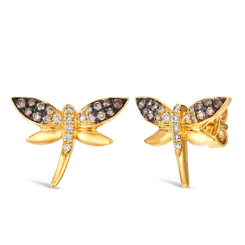 Le Vian Chocolate Ombré Diamond® Dragonfly Earrings