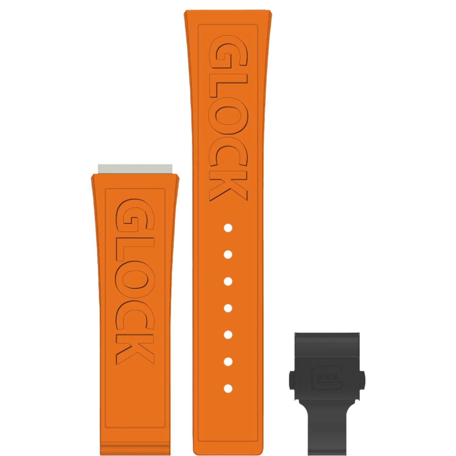 Glock Orange Logo 24MM Watch Band