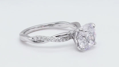 2.15ctw Certified Lab Grown Diamond Engagement Ring